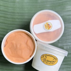 Homemade Organic Young Coconut Ice Cream (Thai Tea)